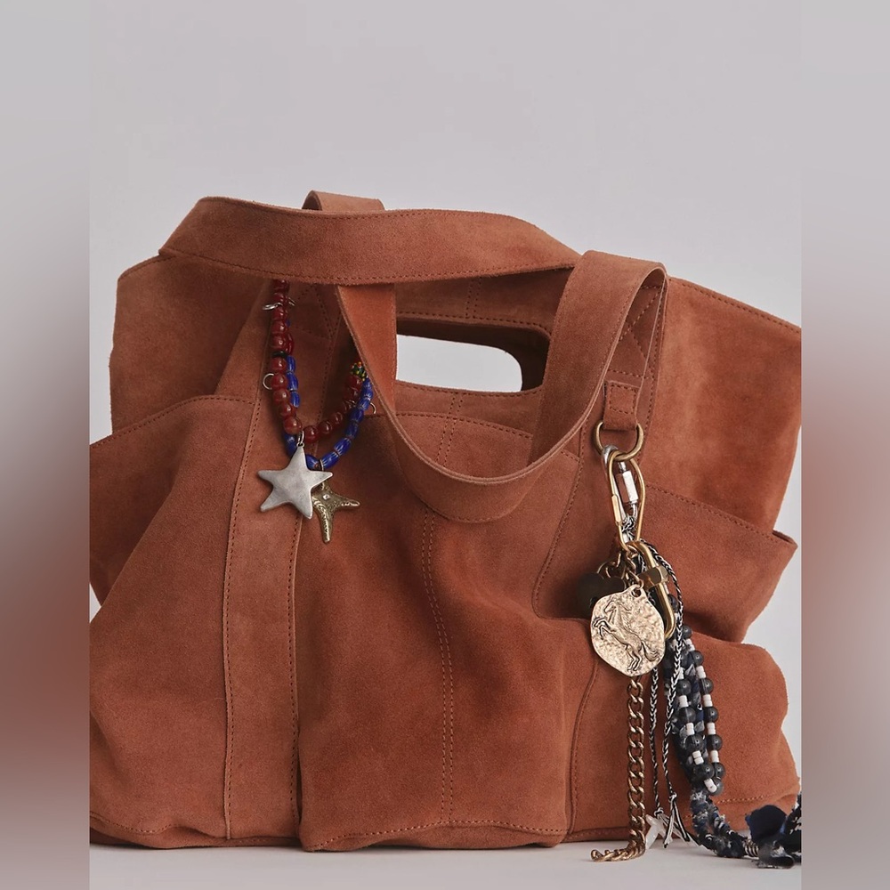 Free People Brown Suede tote bag